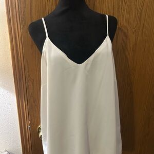 White Spaghetti Strap